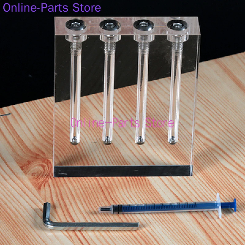 자동차 오일 품질 비교기, 아크릴 유리 데모 스탠드, 뒤집기 가능, 오일 점도 테스트 도구 비교기