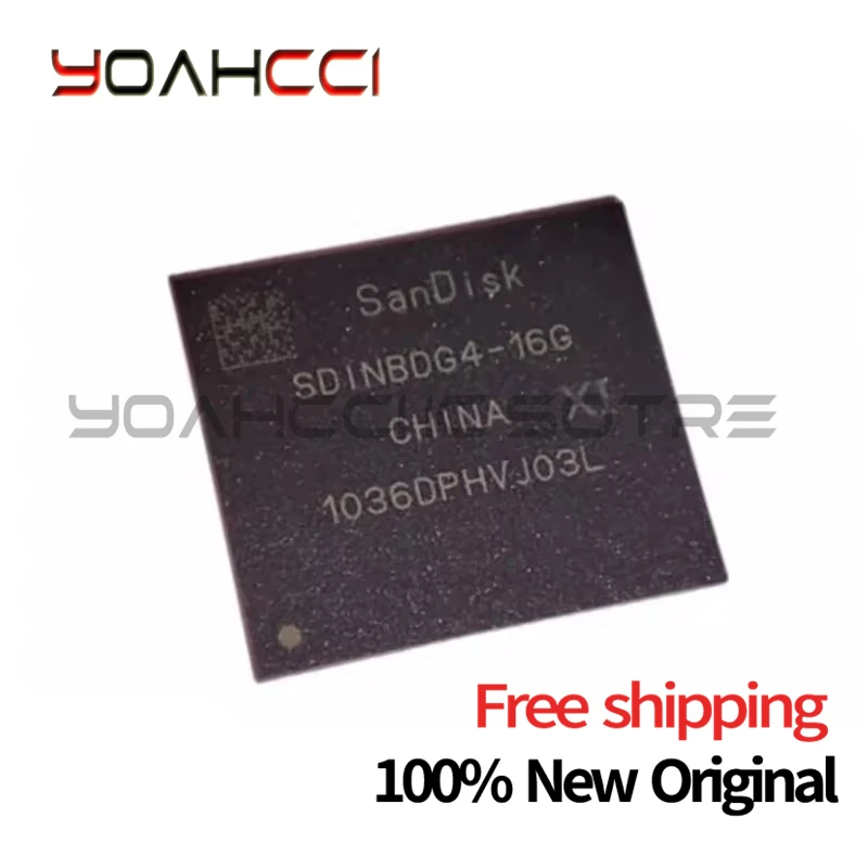 

(1-10piece)100% New Original SDINBDG4-16G BGA EMMC CHIP SDINBDG4 16G Free shipping