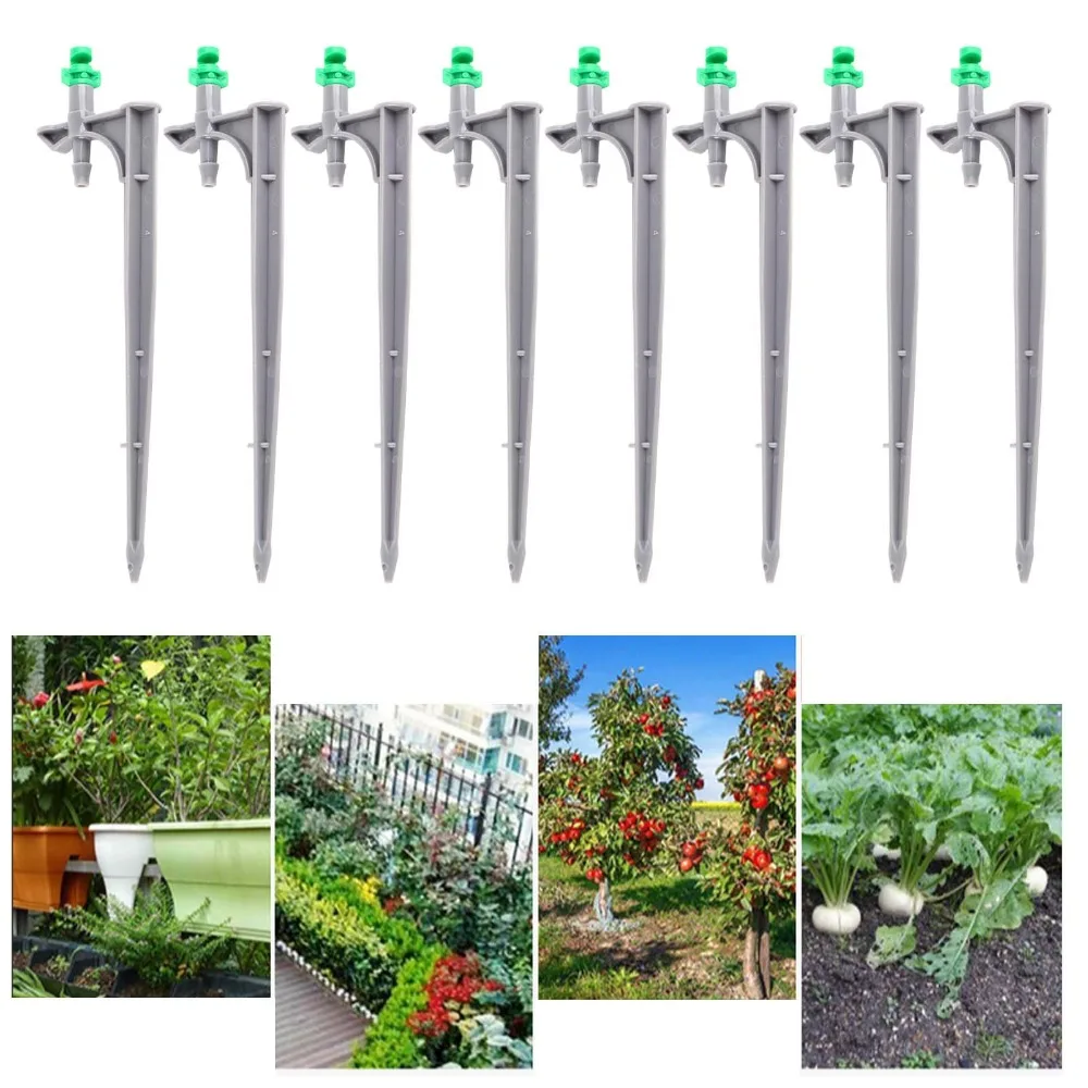 20PCS ABS Irrigation Dripper With Ground Insert 90 Degree / 180 Degree / 360 Degree Misting Nozzle Lightweight