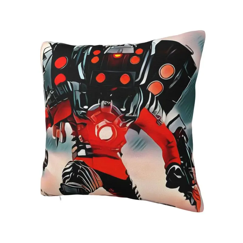 Hot Game Titan Speakerman Skibidi Toilet Throw Pillow Covers Home Decor 3D Printing Sofa Cushion Cover Polyester Cozy Pillowcase