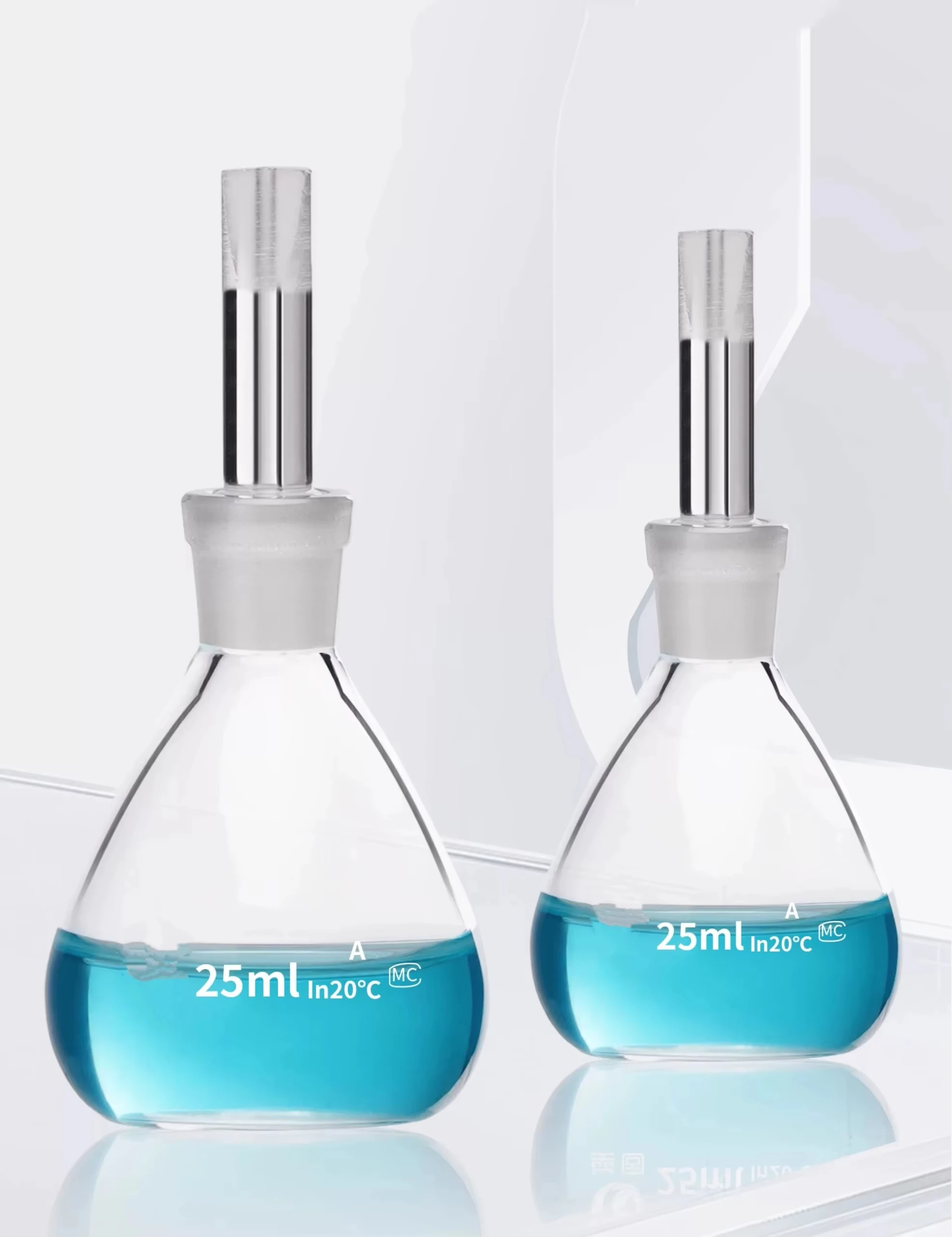100ml Glass Specific Gravity Bottle Pycnometer Class A Science Labware Medical
