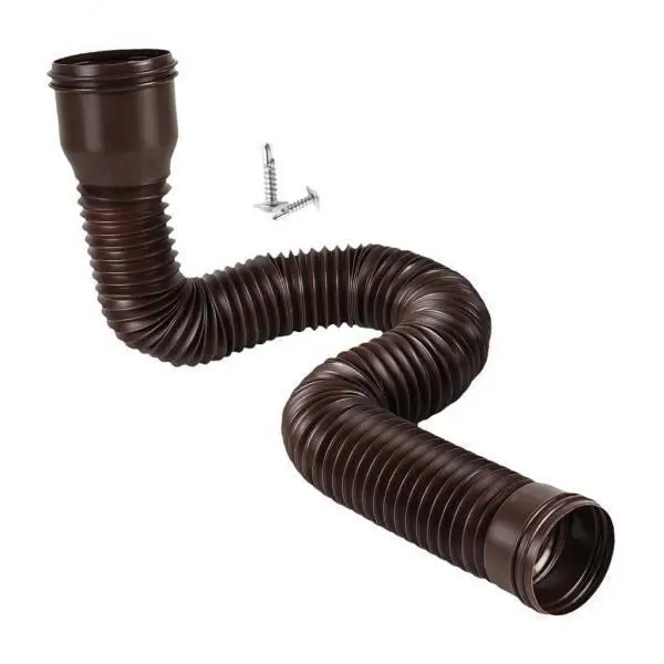 Rainwater Gutter Downspout Extension Flexible Plastic Pipe for Home Foundation Protection and Drainage