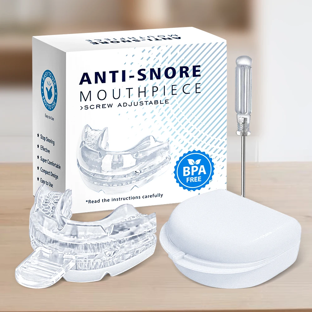 Anti Snoring Mouth Guard Improve Sleeping Adjustable Snoring Mouth Guard Anti-Apnea Teeth Bruxism Stop Snoring Device Mouthpiece