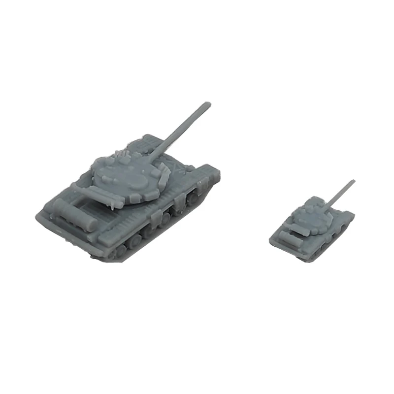 

5PCS 3D Printed T-64A Main Battle Tank Resin Model 1/700 350 Scale Combat Vehicles Military Series Education Toys Gifts for Kids