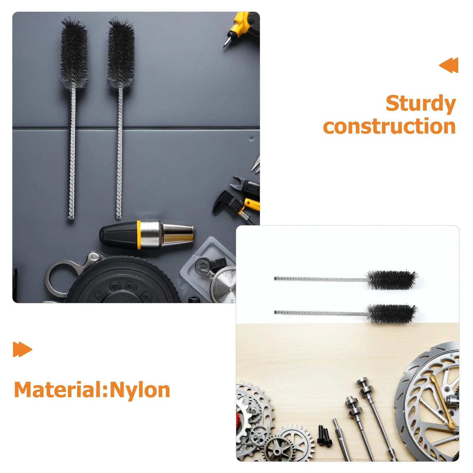 4Pcs Automotive Engine Cleaning Brushes Set Precision Nylon Bristles for Engine Bay Carbon Deposit Removal Car Detailing