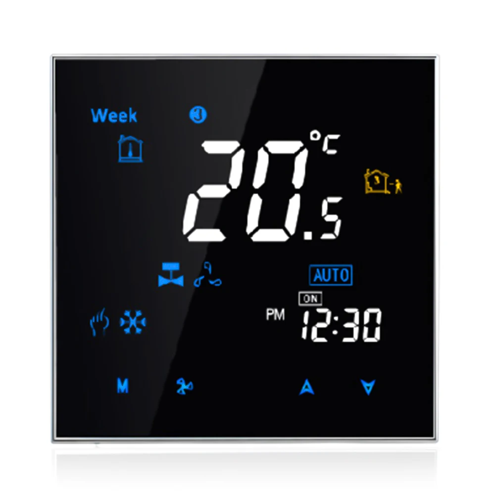 Four Pipe Wifi Voice Intelligent Room Thermostat Digital Programmable Temperature Controller for Air Conditioner (BAC-3000ELW)