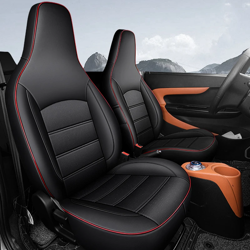 Custom Fit Car Accessories Seat Covers Top Quality Leather Specific for Chery eQ 1 EQ  with Front and Rear Full Set