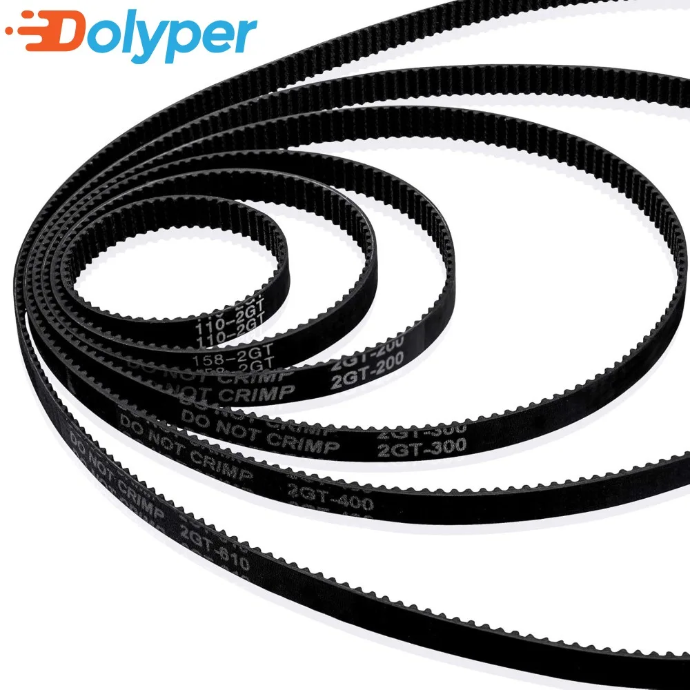 3D Printer Parts GT2 Timing Belt Closed Loop Rubber GT2 Timing Belt 2GT-6mm 110/160/200/280/300/400/610/760/852/1220mm