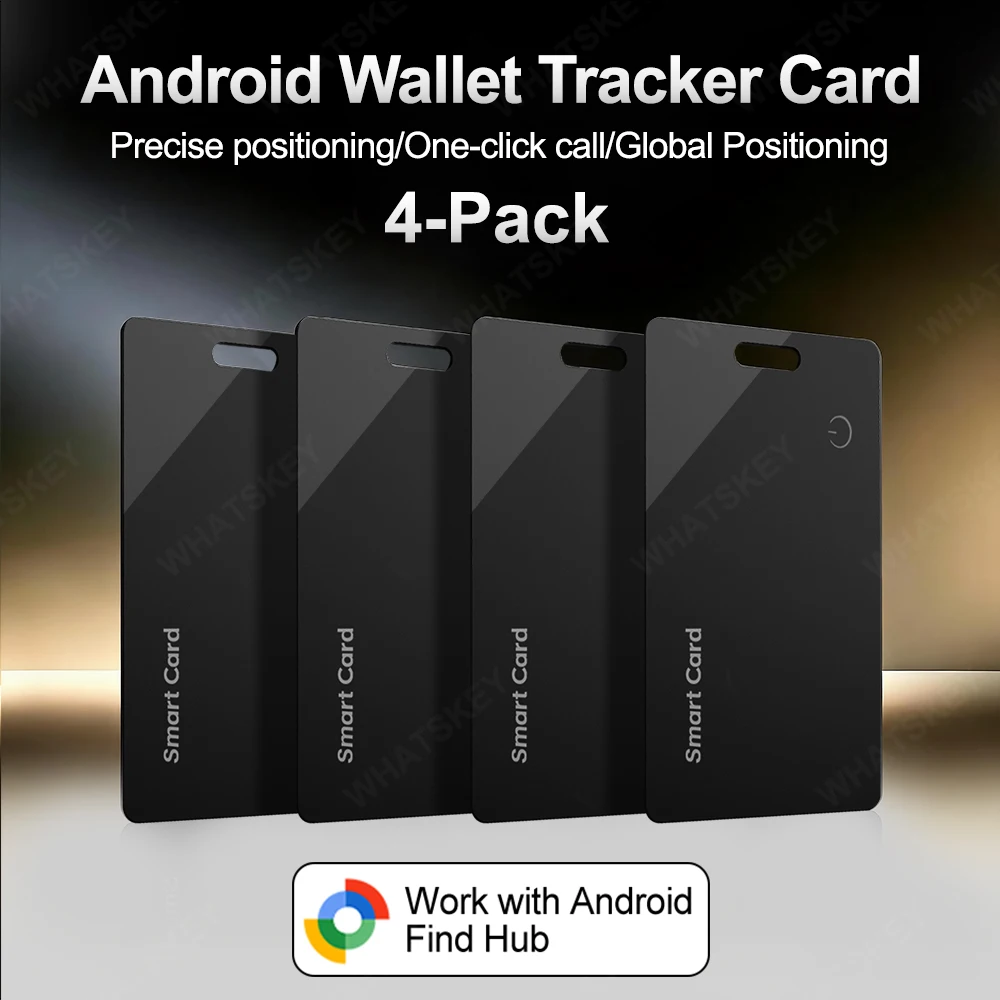 Google Find My Wallet Tracker Card For Android-Ultra Thin Bluetooth Smart Tag Wireless Rechargeable For Wallet And Luggage Anti