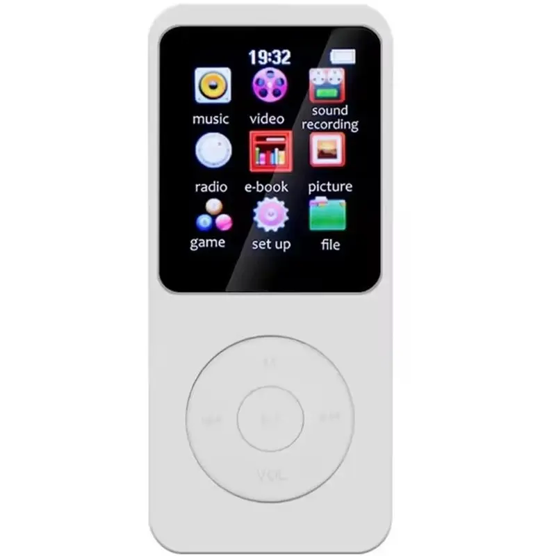 MP3 Player Built-In Speaker Stereo Music Player For FM Radio E-Book Recording Bluetooth 5.0 Portable Music Player