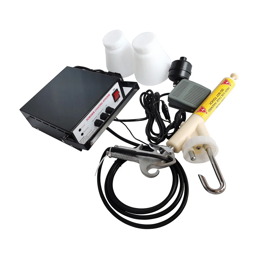 PC03-5 Portable Powder Coating System, 5-Speed Adjustable Electrostatic Spray Gun with Control Board, 110V/220V