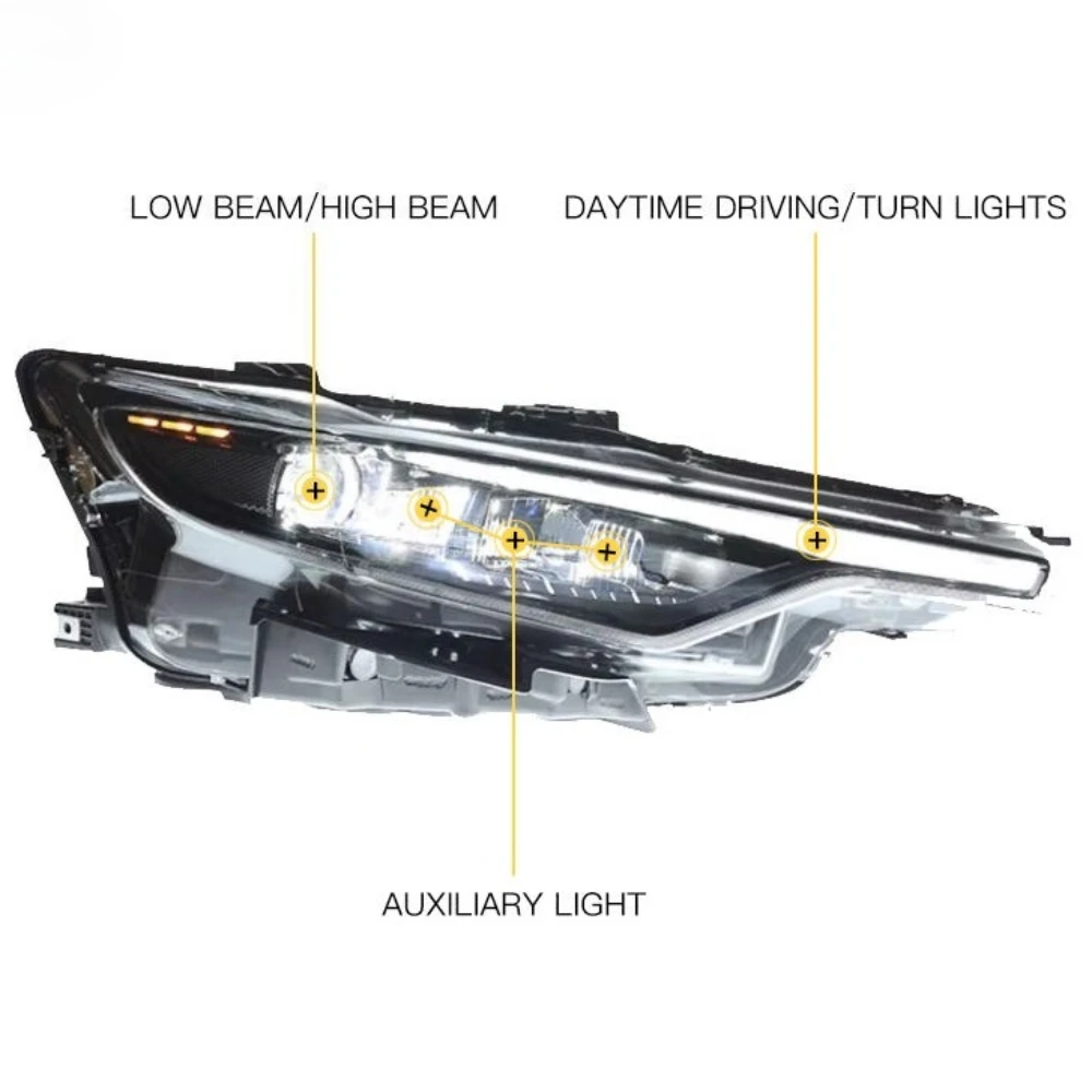 2PCS LED Headlights Assembly For Maserati Levante 2016 2017 2018-2021 Modified High LED Matrix Headlamps New Headlights Assembly