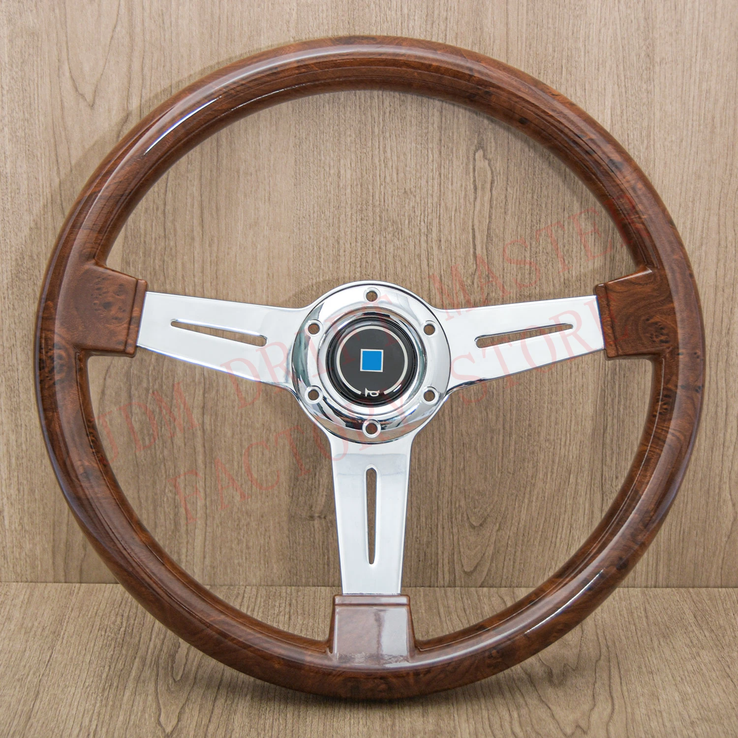 14Inch Universal ABS Nardi Wood Steering Wheel Car JDM Sim Racing Steering Wheel For VW HONDA TOYOTA