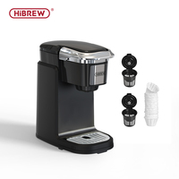 HiBREW Filter Coffee Machine Brewer for K-Cup capsule& Ground Coffee, tea maker hot water dispenser Single Serve Coffee Maker