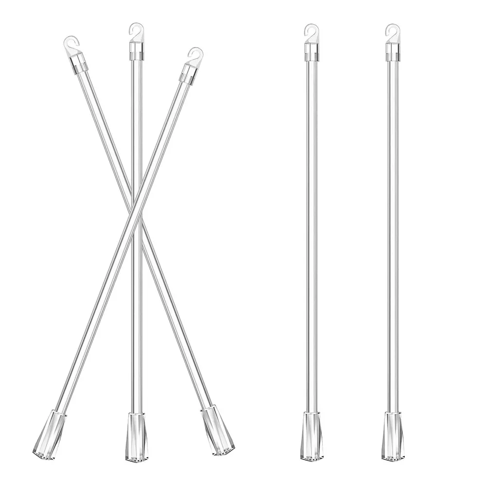 Vertical Blind Wand Replacement 5 Pack with Tail Hooks Window Curtain Tilt Rod Opener Repair Parts