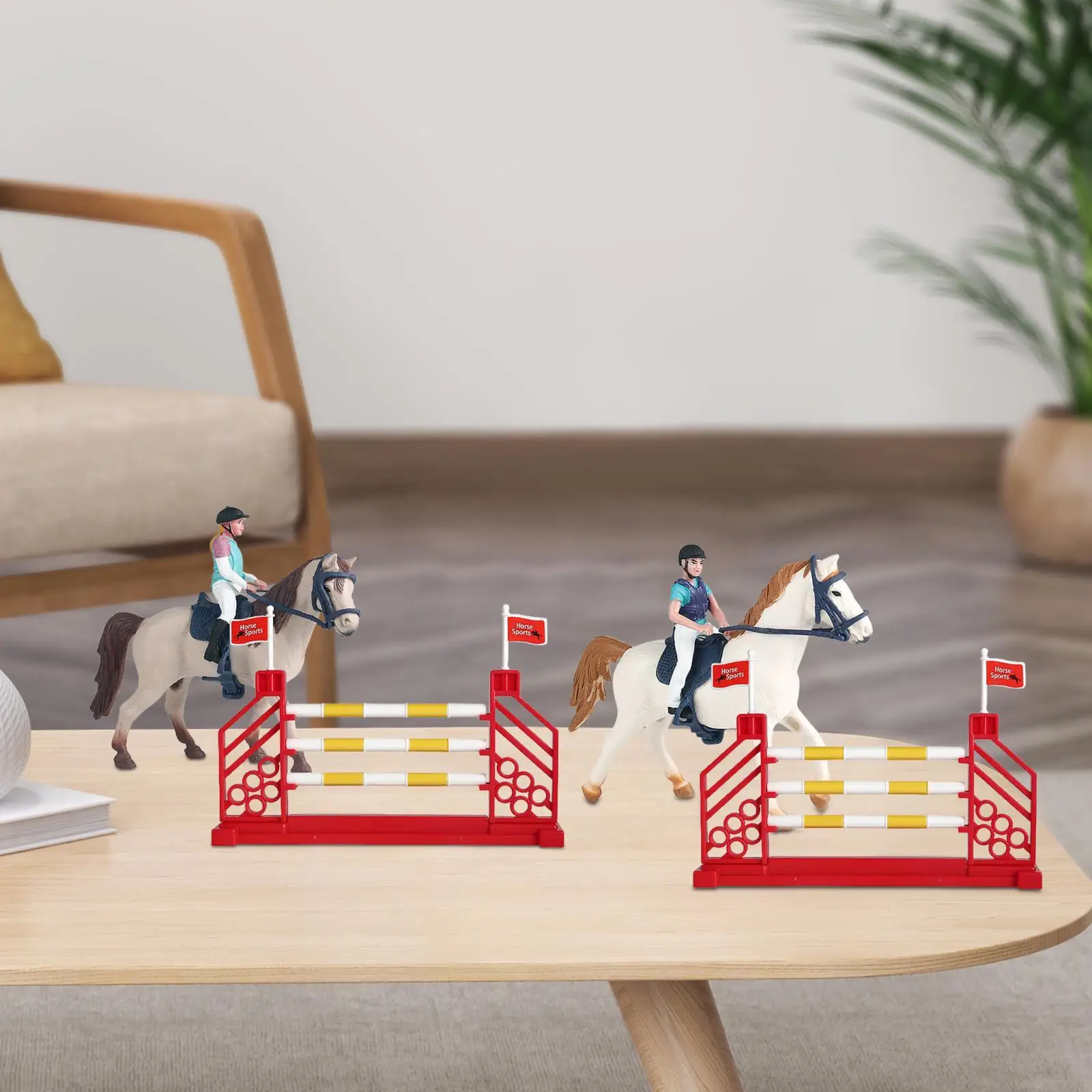 3 uds juguetes ecuestres caballo jinete Playset juguetes, niños juego de simulación juguetes de carrera de caballos conjunto para niños de 3 4 5 6 7 8 años