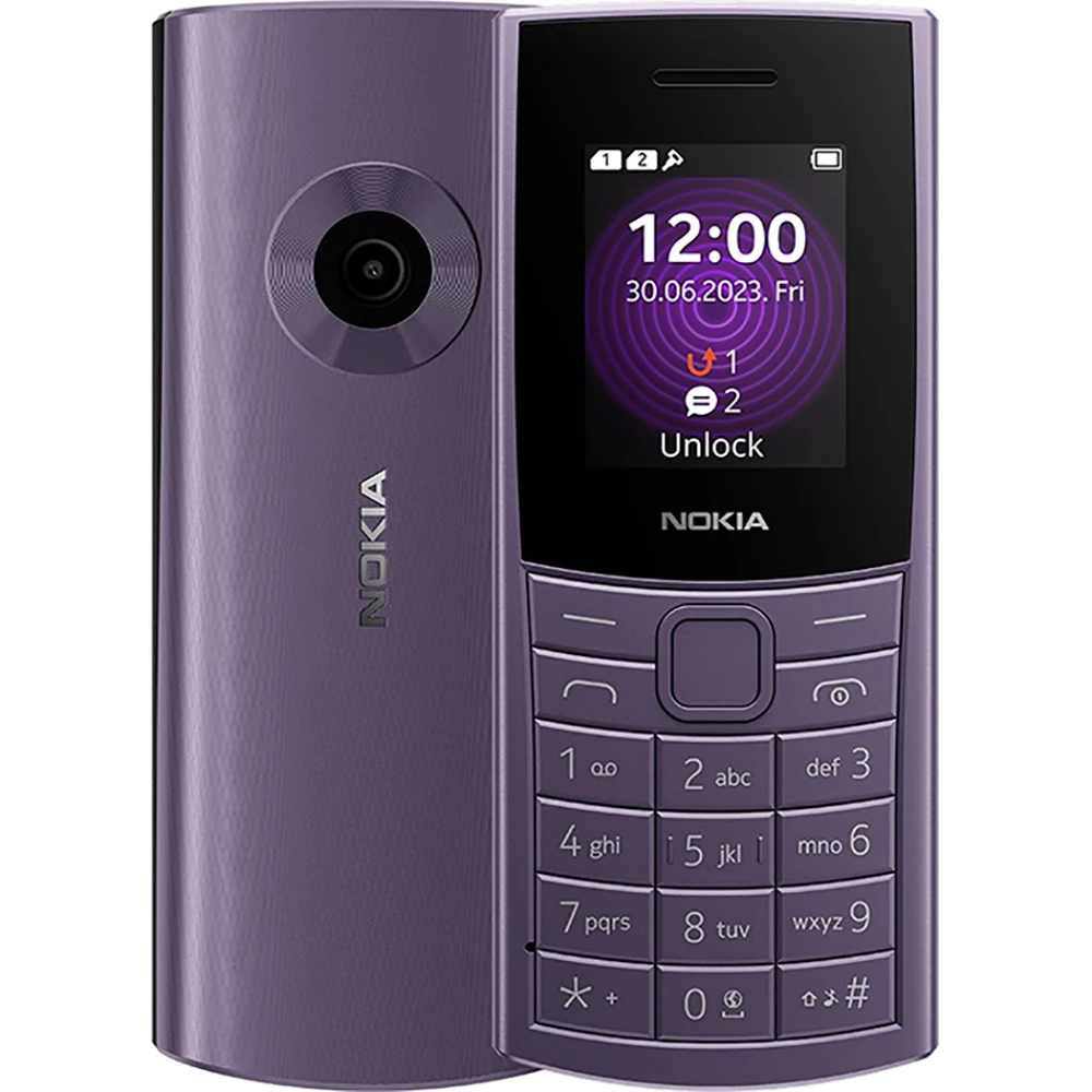 Nokia 110 4G 2023 Spare Phone 1.8 Inch 1000mAh FM Radio 3.5mm Bluetooth 5.0 USB-C Interface LED Flashlight MP3 Nokia PhoneUnlock