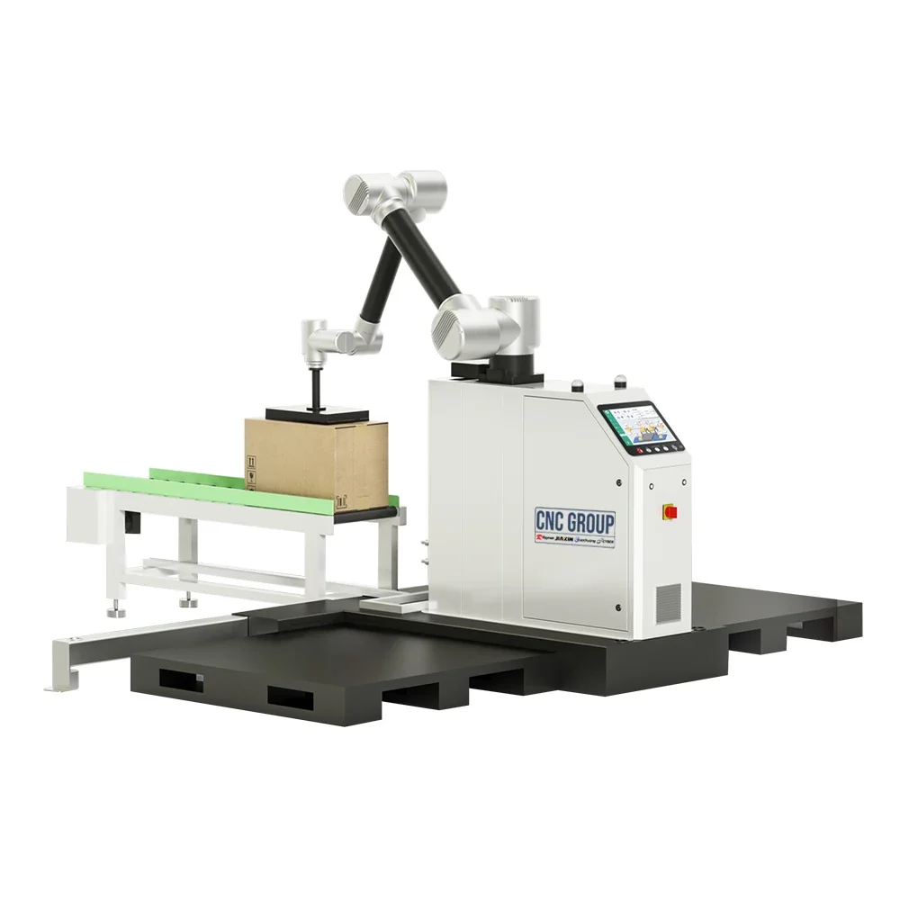 Collaborative robot palletizer loading and unloading