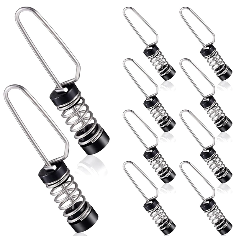 Fishing Flag Clips Stainless Steel Marine Boat Flag Clips For Halyards Outrigger Lines Antennas Flagpole Rope