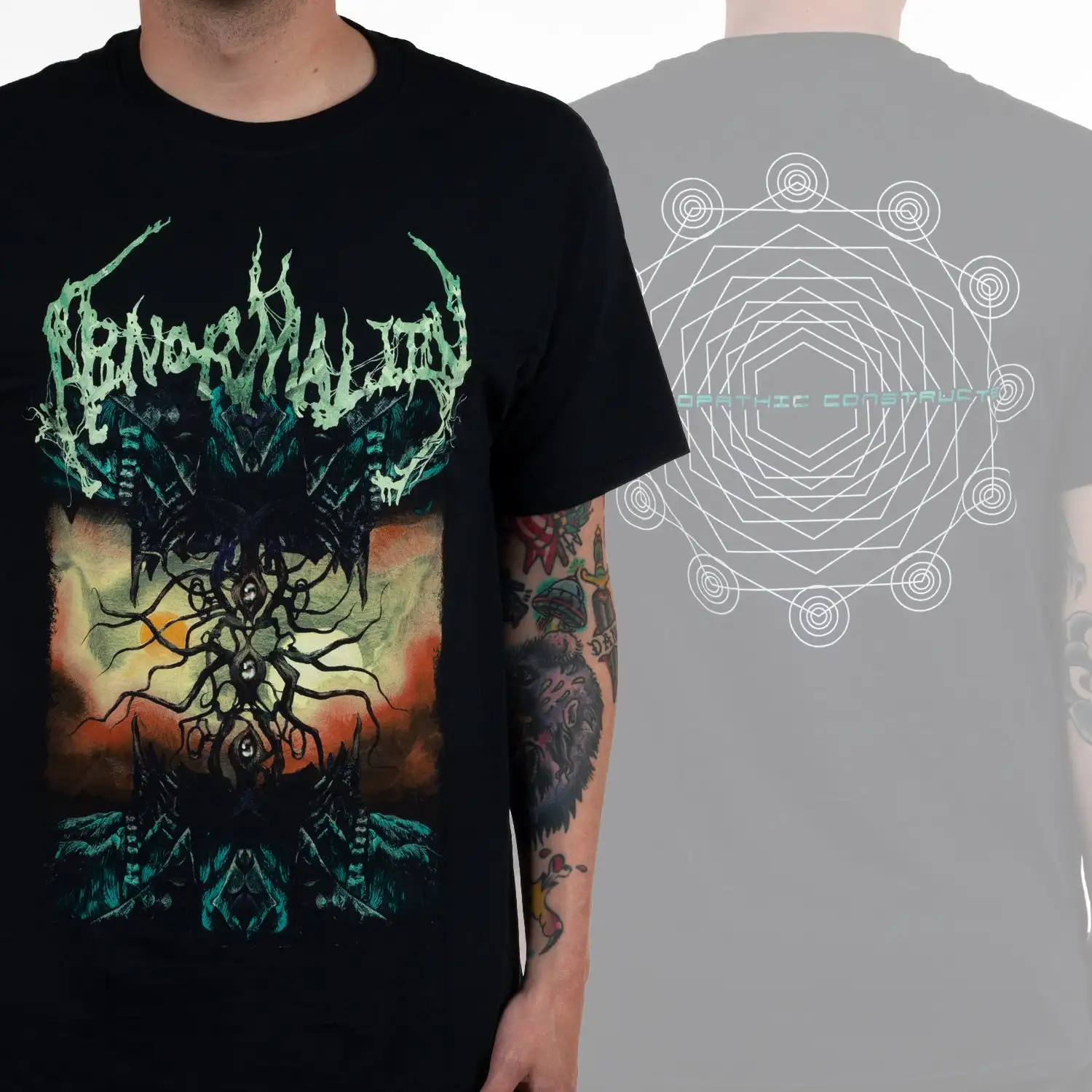 Abnormality Sociopathic Constructs Band T-Shirt 100% Cotton Graphic Tee Men Women Summer Streetwear Top