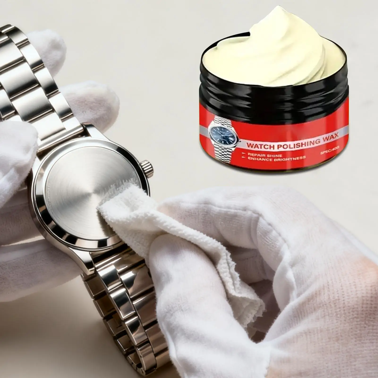 Watch Crystal Polishs Metal Jewelry Repair Tools With Sponge Watch Scratch Polishing Cream For Restores Gloss Glass Brass