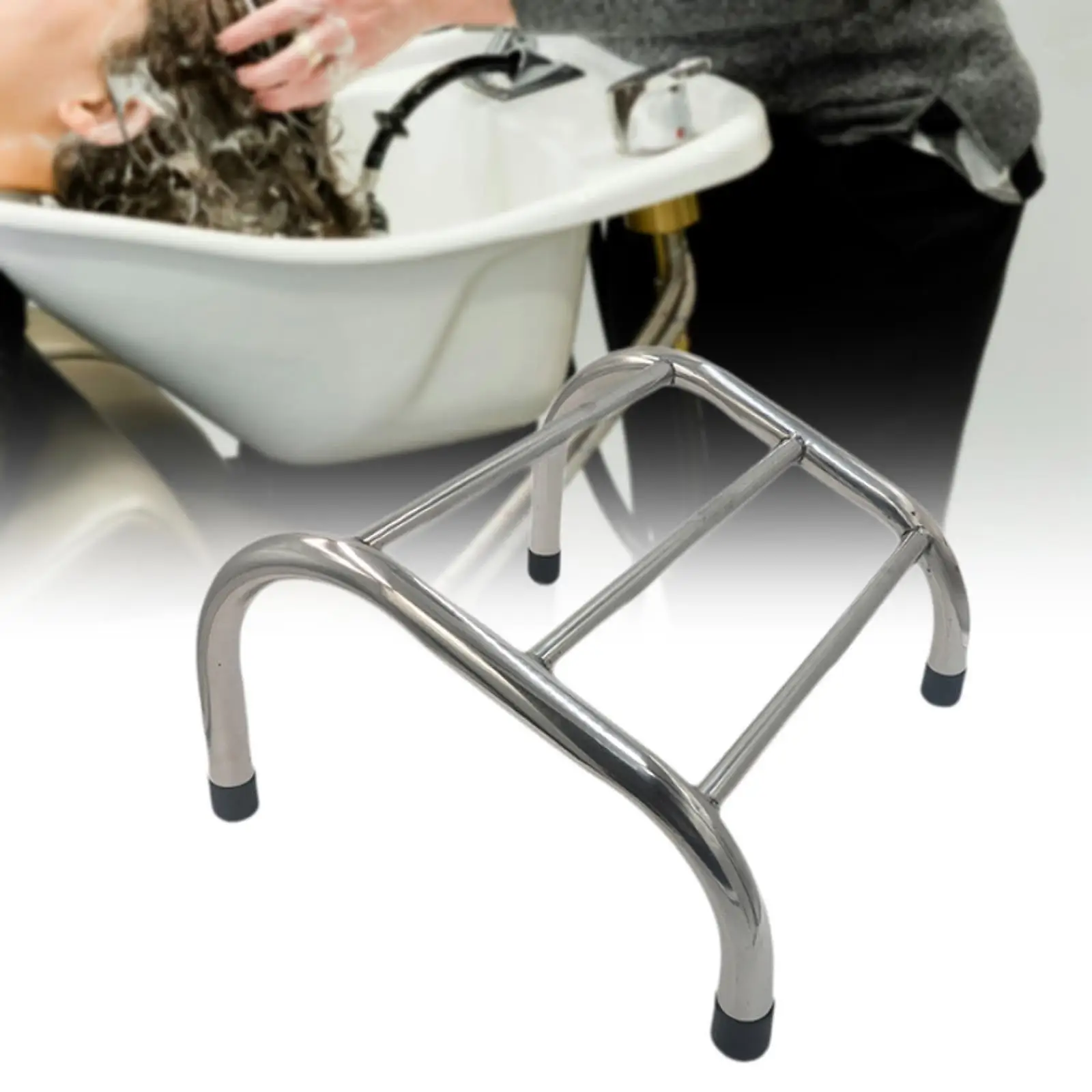 Stainless Steel Footrest for Barbers Hairdressing Chair Barbers Hair Chair Salon Foot Rest Modern Beauty SPA Accessory Pedal