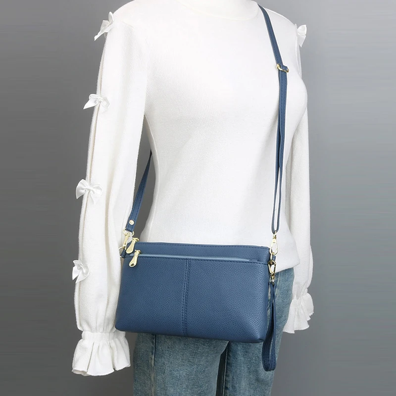 Fashion Women Clutch Bag PU Leather Crossbody Bags Small Shoulder Handbag Female Mobile Phone Purse Bags