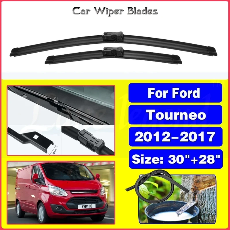 

For Ford Tourneo Transit Custom 2012-2017 Car Accessories Front Windscreen Wiper Blade Brushes Wipers 2016 2015 2014 2013 30"28"