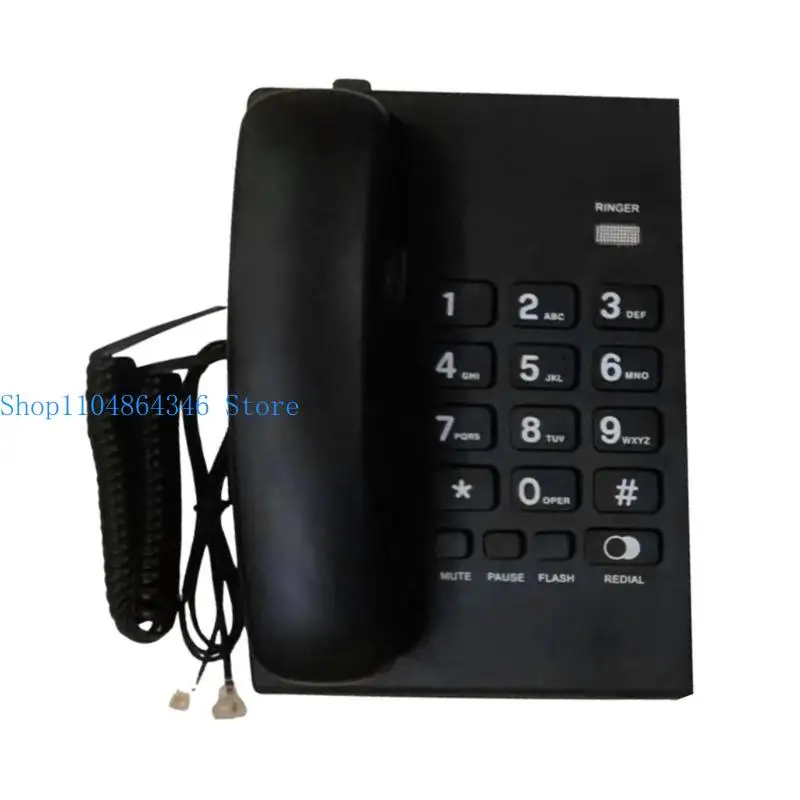 5asd Corded Landline Phone Big Button Household Emegency Hotel Business Desktop Landline Telephone Vintage Telephones