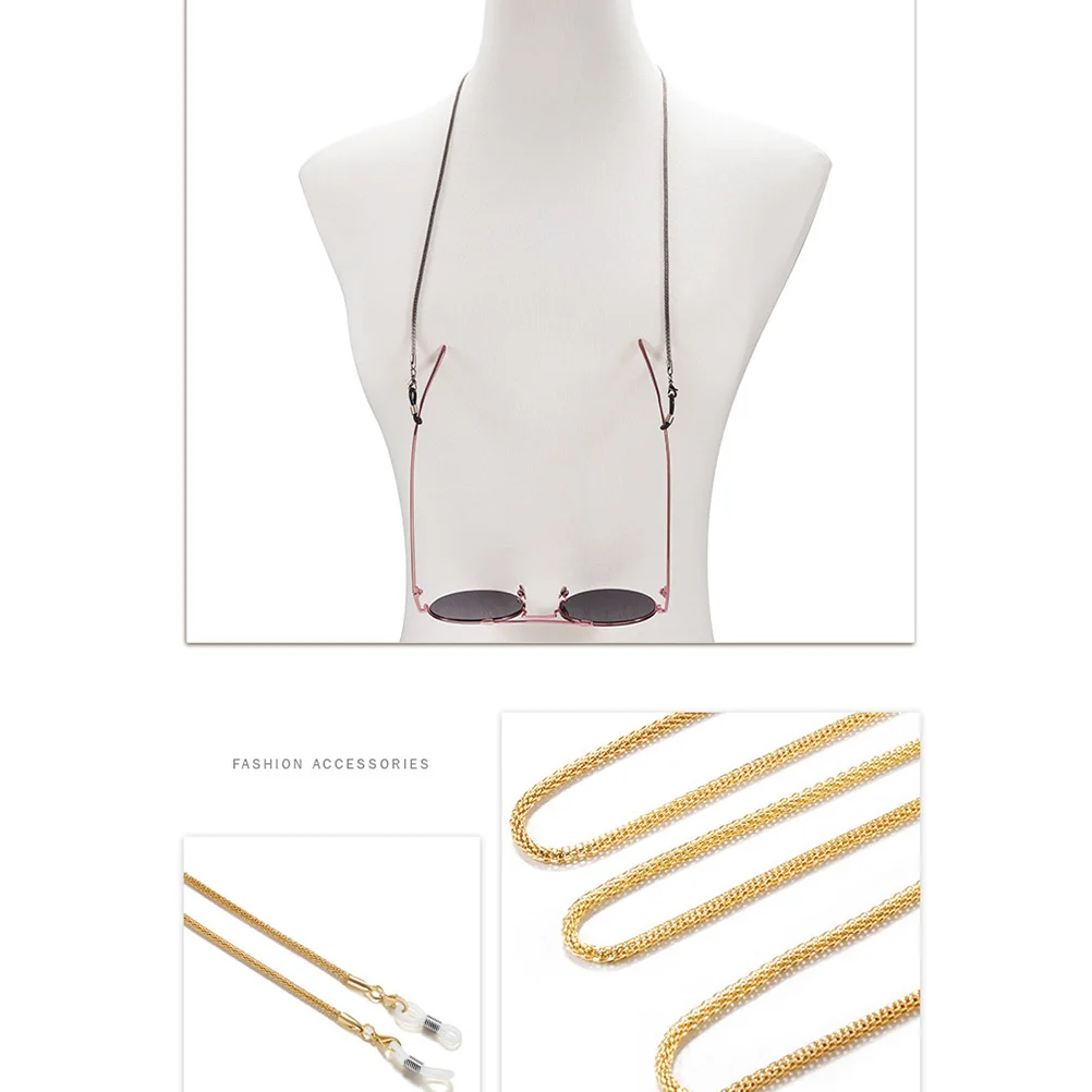 

3pcs Glasses Chain Eyewear Necklace Non-slip Comfortable Safe Anti-fall Sport Travel Banquet Premium Material Long Use