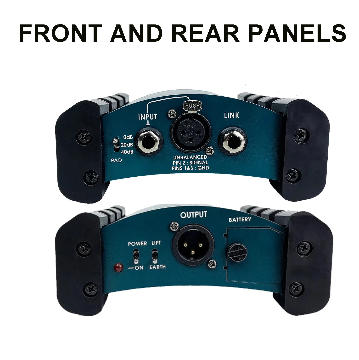 AR-133 Professional Audio Active DI Box Audio Directly Box for Stage Performance Recording Studio Guitar