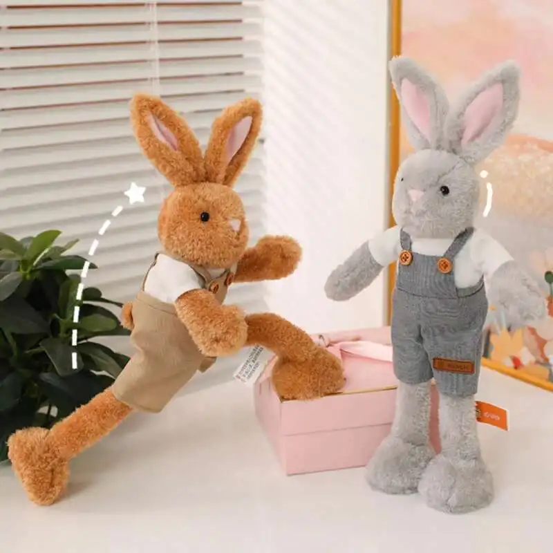 

Rabbit Plush 25/35/45cm Ger Rabbit Series Plush Toy Rabbit Wear Dress Doll Soft Stuffed Animal Companion Doll Kid Birthday Gift