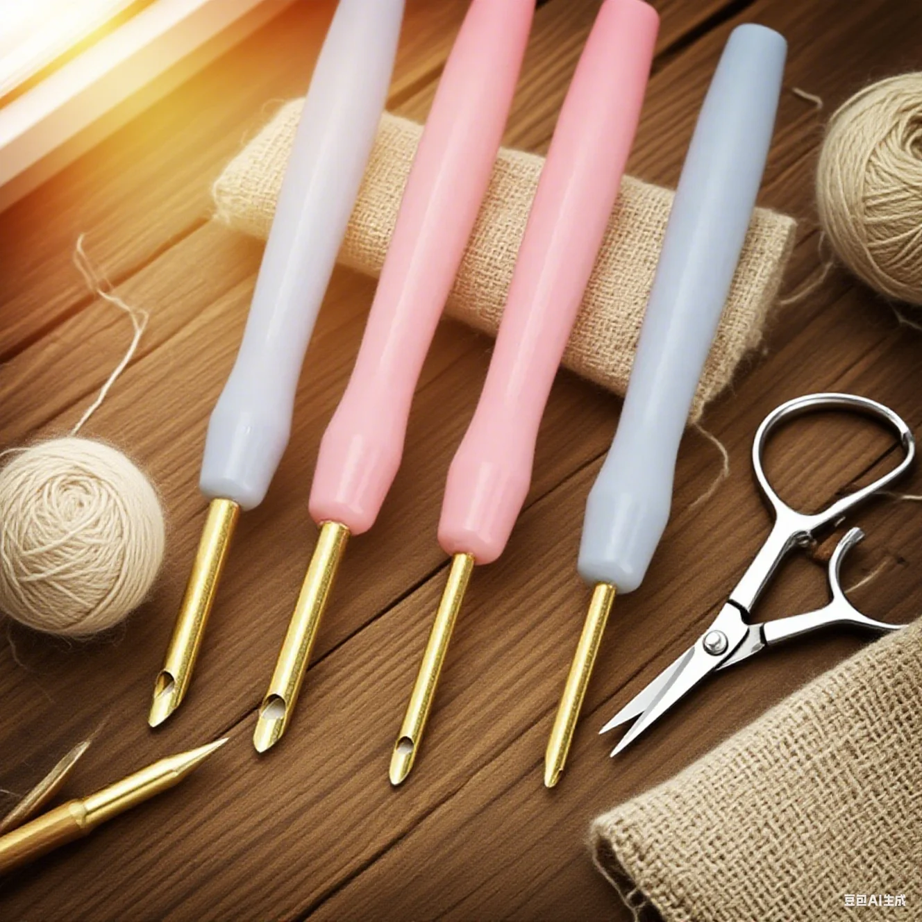 

Punch Needle Embroidery Wool Felt Craft Poking Tools Pen DIY Magic Carpet Hook Needlework Knitting Sewing Tools 1pcs