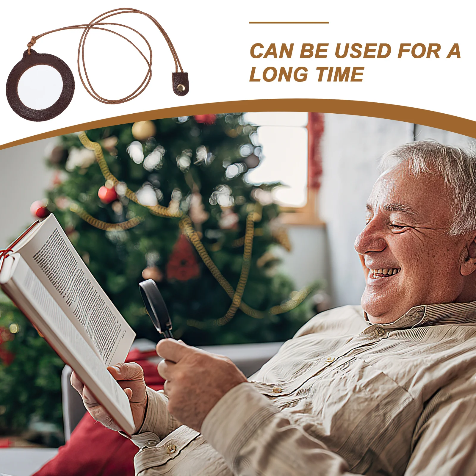 

Reading Magnifier Portable Neck Hanging Craft Tool Durable Acrylic Magnifying Seniors Work Hanging Magnifier