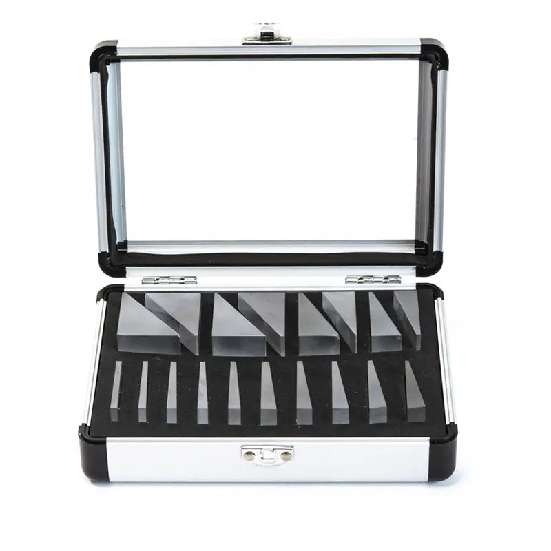 High-Precision Optical Glass Prism, Custom Wedge & Block Right-Angle Prism for Strabismus Correction 18pcs
