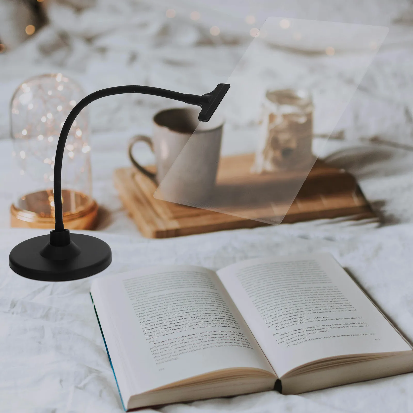 Tabletop Reading Magnifier High Definition Lens Hands Free Stand for Books and Phone Screens