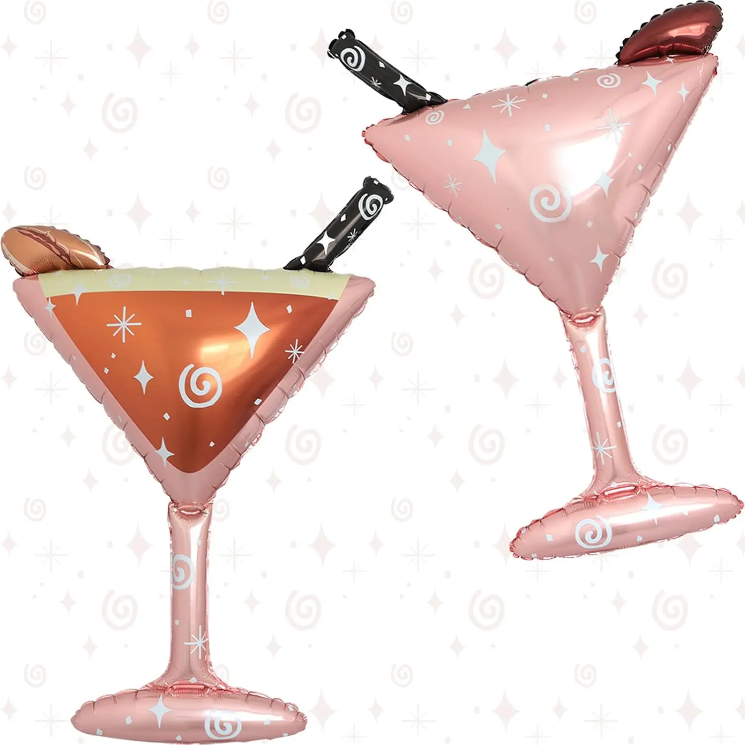 Espresso Martini Luftballons Dekor Cocktail Glasballon für schmutzige Martini Party Bachelorette Brautparty Partyzubehör