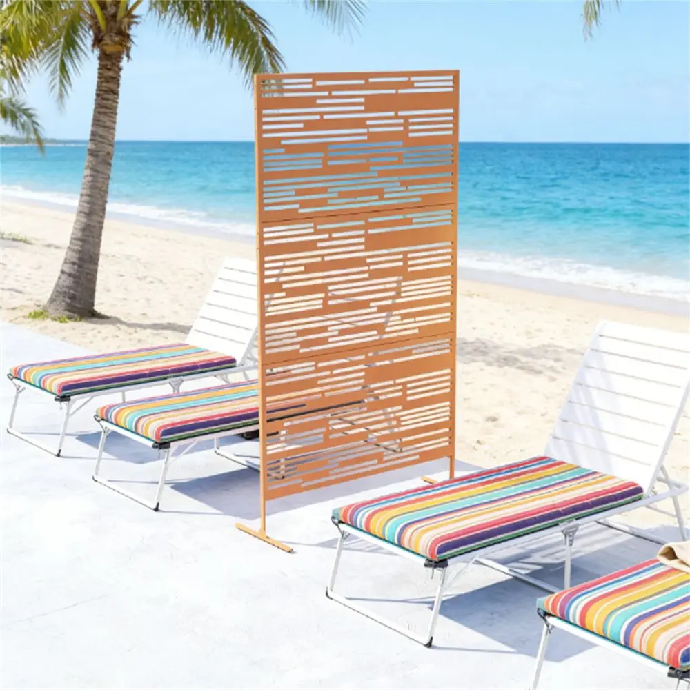 Brown Outdoor Decorative Privacy Fence Screen Room Divider Door & Window Screen