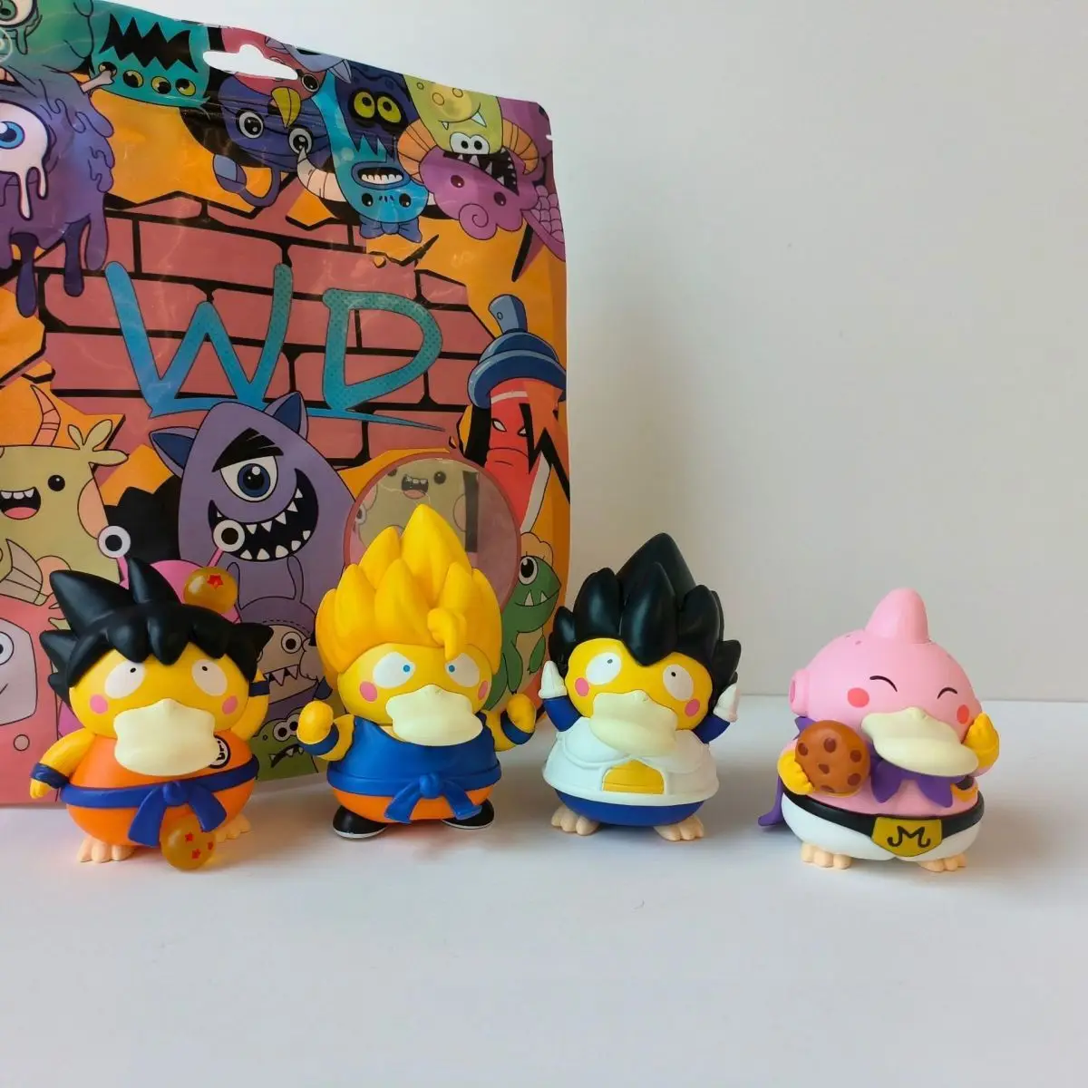 

Аниме Dragon Ball Super Saiyan слепая коробка Wukong косплей утка Demon Man Buou офисное украшение для рабочего стола подарок