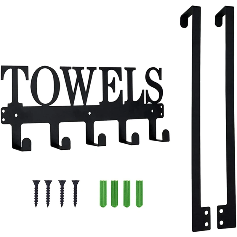 

Over The Door Hooks Towel Rack Hanger Towel Holder Bathroom Towel Holder Wall Mounted Organizer Accessories And Decor