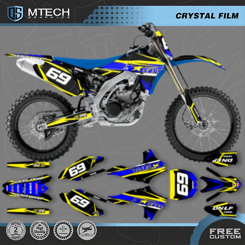 

DSMTECH Motorcycle Graphics Decals Stickers Kits For YAMAHA YZF450 YZ450F 2010 2011 2012 2013 005