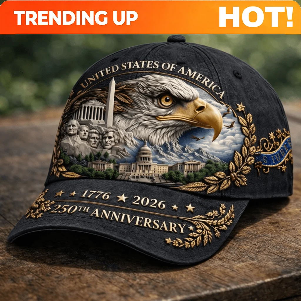 Patriotic Eagle Design Baseball Cap for The 250Th Anniversary of The United States, Celebrating National Pride And History