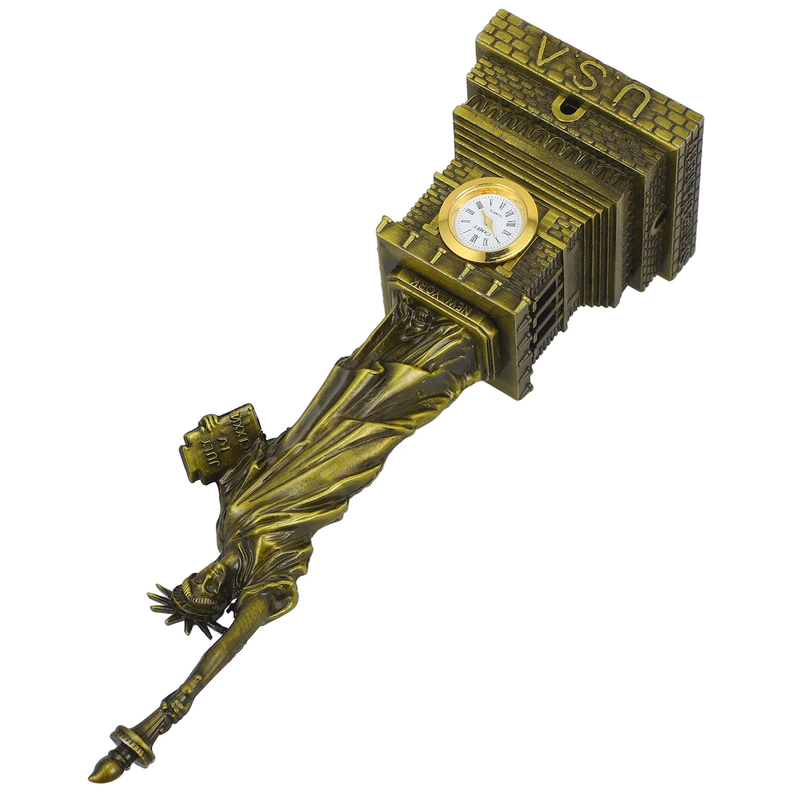 

Metal Craft Statue of Liberty Compact Desktop Decoration Home Office Tabletop Ornament Symbol of Freedom Equality