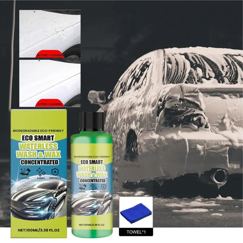 For Most Vehicles Car Wash Kit Waterless Car Cleaning Set Car Detailing Accessories Car Wash Supplies Car Cleaning Kit With