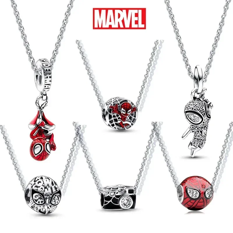 

Disney Superhero Spider-Man Charms Beads for Original Pandora 925 Silver Pendant Necklace Jewelry DIY Surprise Gifts Fans Gifts