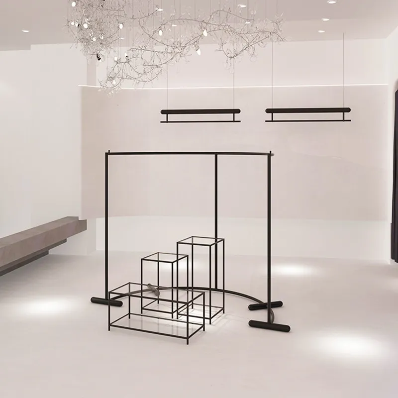 Clothing store, Nakajima table, women's clothing store, middle display stand, table, flowing water table, matte black
