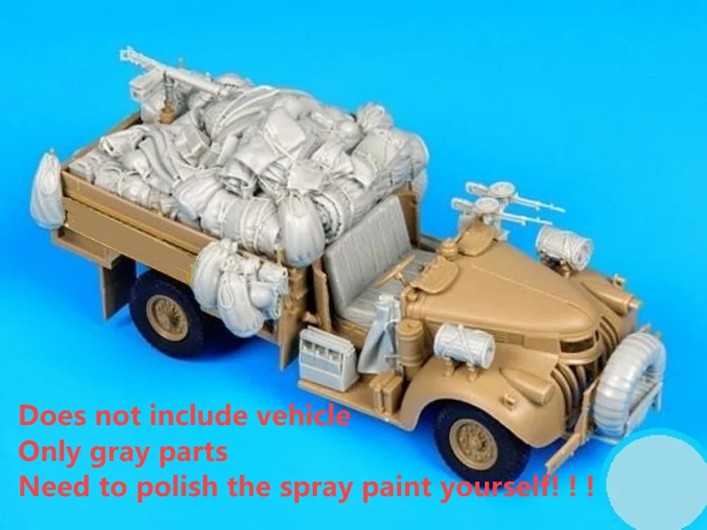 1:35 Scale Resin Die-casting Armored Car Parts Modification Does Not Include Unpainted Car Model