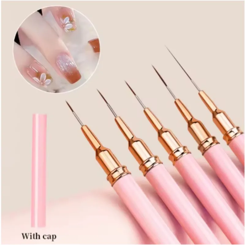Nail Art Painting Brushes - Professional Detail Drawing Pen Set for Creative Nail Design and Hand-Painted Artwork