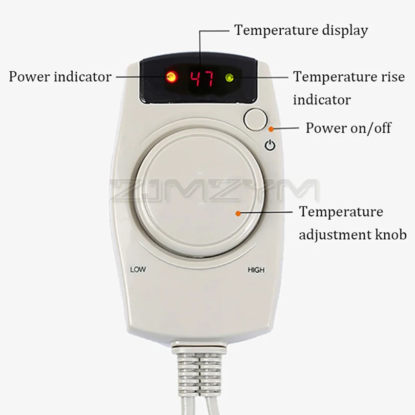 Cinturón calefactor eléctrico de turmalina, cinturón de piedra calefactora, estera para espalda, cintura, alivio del dolor, cinturón calefactor térmico, cojín para el cuidado de la salud