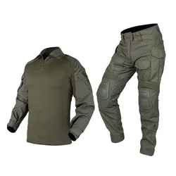 Camo de combate tático, calças, calças cargo, almofada, atualizado, elástico, militar, uniforme de tiro, airsoft, paintball, roupa ao ar livre